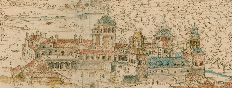 Palacio de Valsain, 1562, Anton van der Wyngaerde